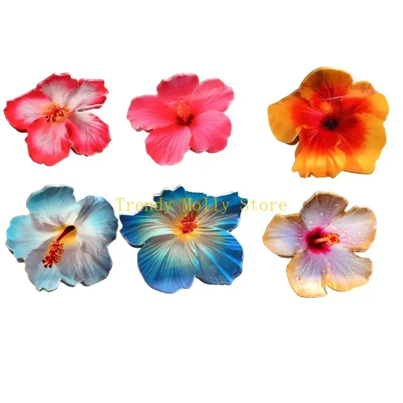 

N5KB Fashionable Flower Hair Claw Clip Stylish Simulation Flower Hair Clip for Women