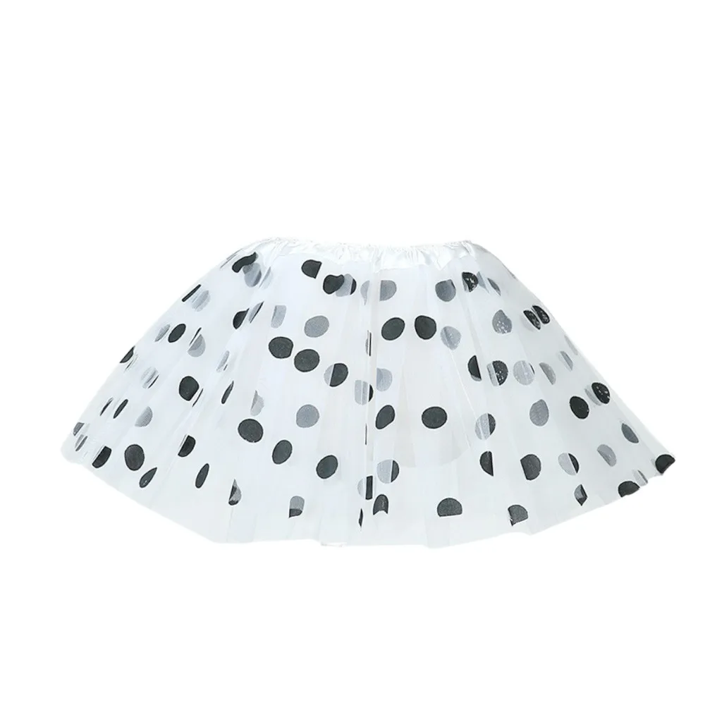 Gonna tutù estiva a punto d'onda Gonna da principessa colorata in tulle Gonna da ballo in rete per bambini