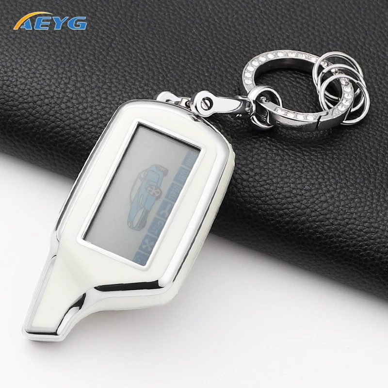 Soft TPU Car Key Case Cover Shell For Starline B9 B91 B6 B61 A91 A61 V7 Russian Two Way Version LCD Alarm Keychain Accessories