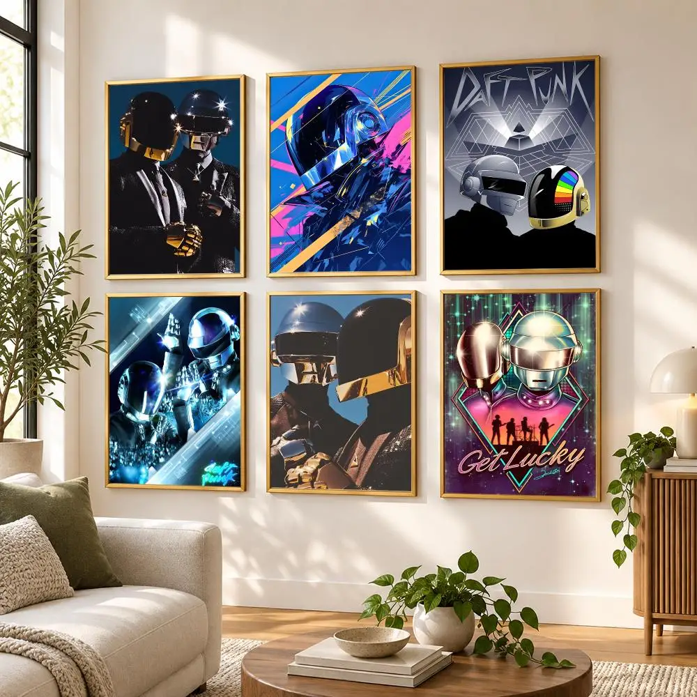 Around The World Daft Punk Poster HD art sticky wall waterproof home living room bedroom bar aesthetic decoration