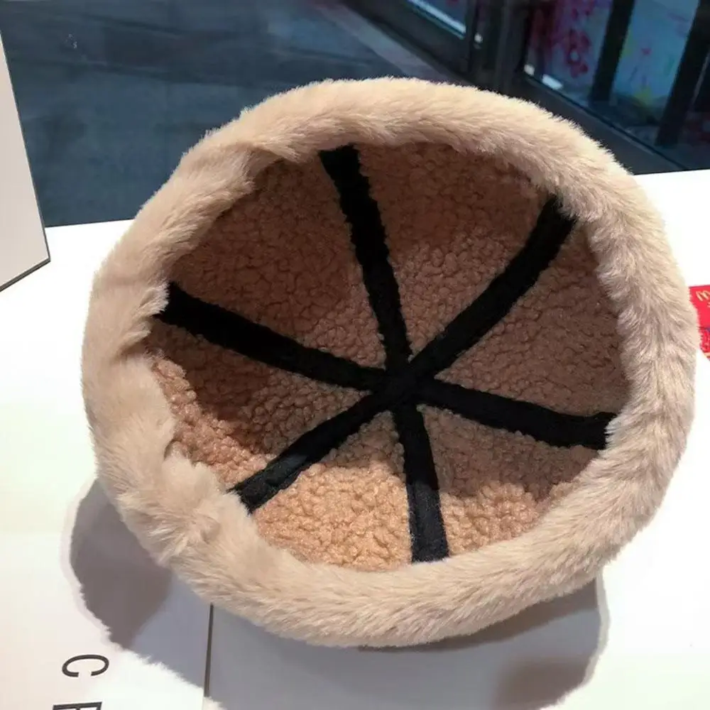 الرجعية تنوعا أفخم القبعات للبالغين في الهواء الطلق الدافئة Brimless قبعة الشتاء الروسية كاذبة فرو المنك قبعة سميكة البطيخ قبعة المالك قبعات #5