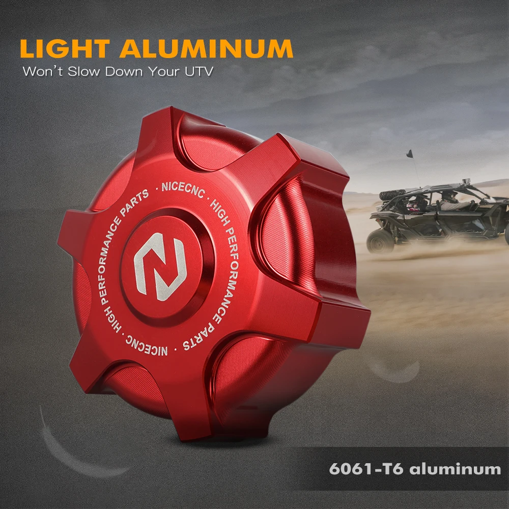 NICECNC Für Can-Am Maverick X3 MAX R Turbo DPS 2017-2024 Tankdeckel aus Aluminiumlegierung, auslaufsicher, UTV-Zubehör – Detail 7