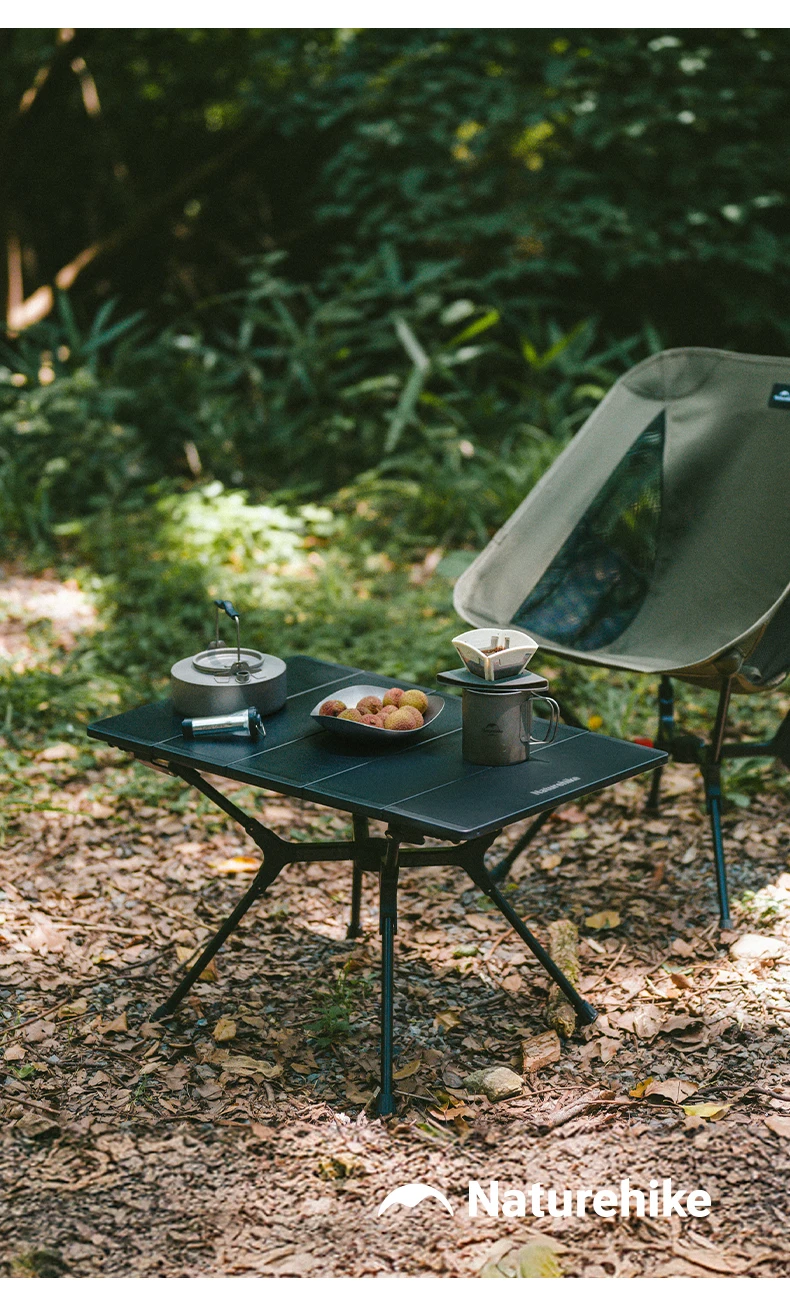 Naturehike Leichter Klapptisch aus Aluminiumlegierung, Outdoor-Picknicktisch, tragbarer BBQ-Grilltisch, Camping-Rucksackreisetische – Detail 11