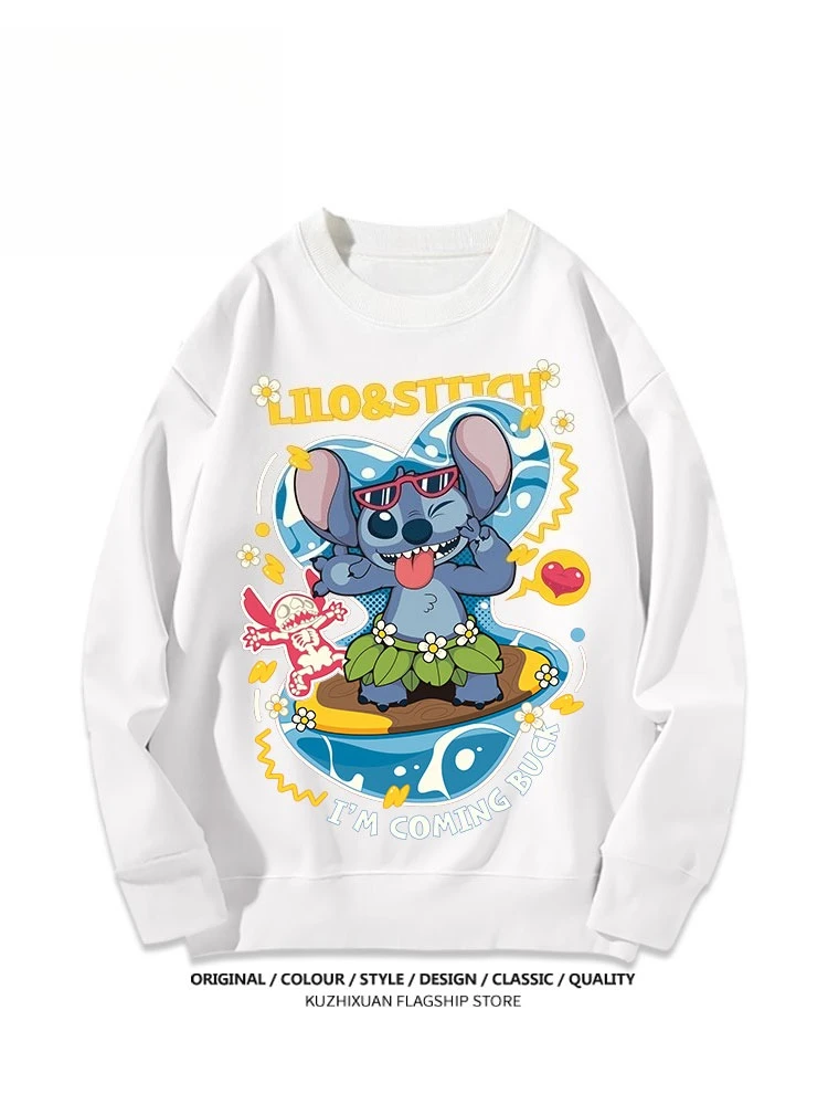 

Новинка 2025, повседневная модная спортивная толстовка с капюшоном Disney, осенне-зимняя серия в академическом стиле, унисекс для мальчиков и девочек