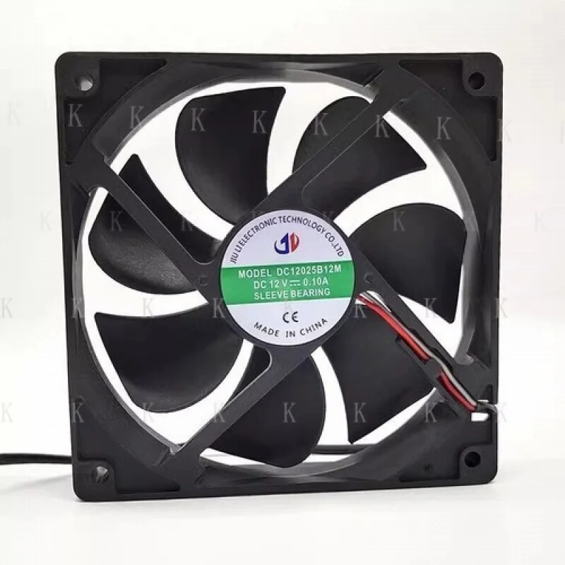 

C ДЛЯ 1 шт. DC12025B12M 12025 DC12V 0,10A 12 см 2-проводной бесшумный вентилятор охлаждения # А6–27