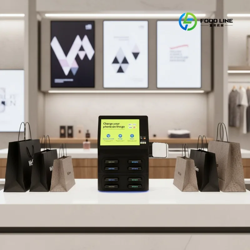 2026 New FL Wholesale 8-Slot Quick Charge 60W Shared Power Bank Vending Machine for Malls Cafes & Public Areas Customized