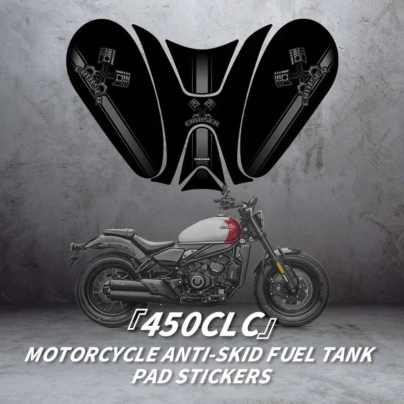 

Для CFMOTO 450CLC 2023 2024 2025 мотоциклетный защитный топливный бак, декоративные накладки, наборы наклеек для велосипеда, устойчивые к истиранию наклейки