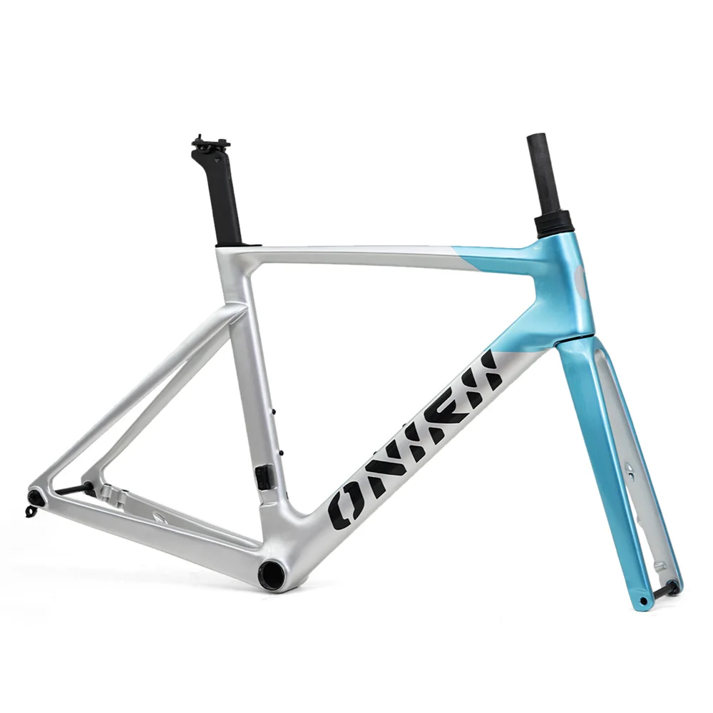 Road Bike Frame Carbon with Front Fork, Headset, Seat Post, Tail