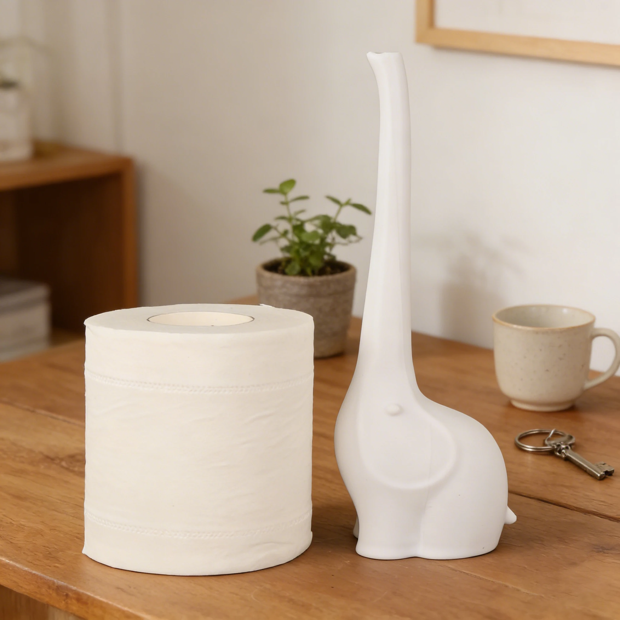 

Трансграничный исцеляющий держатель для бумажных полотенец в форме слона для теплого милого кухонного настольного украшения и сценария хранения