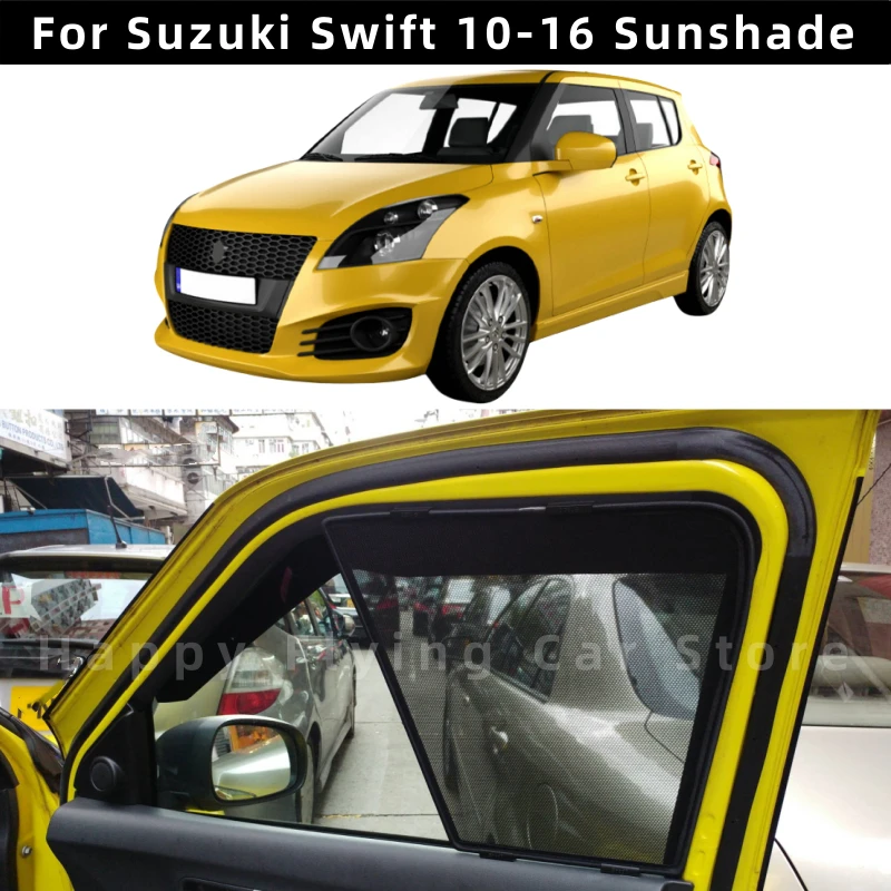 

Suitable for Suzuki Swift 2010-2016 car window sunshade,front and side door sun baffle,mesh curtain