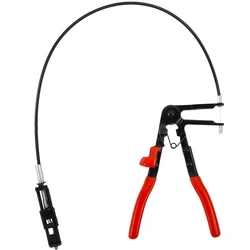 Alicates para Abrazaderas de Mangueras - Herramienta para Ajustar Abrazaderas con Cable de 24 Pulgadas - Herramienta para Quitar Abrazaderas de Mangueras y Alicates para Abrazaderas de Anillo
