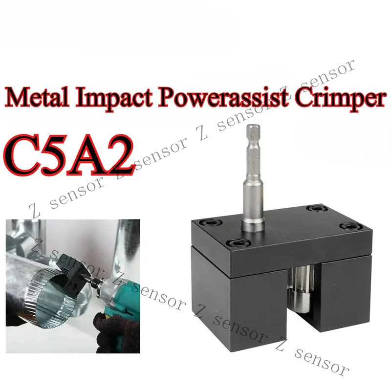RRR+C5A2 Durable Metal Impact Powerassist Crimper Galvanized Round Duct New