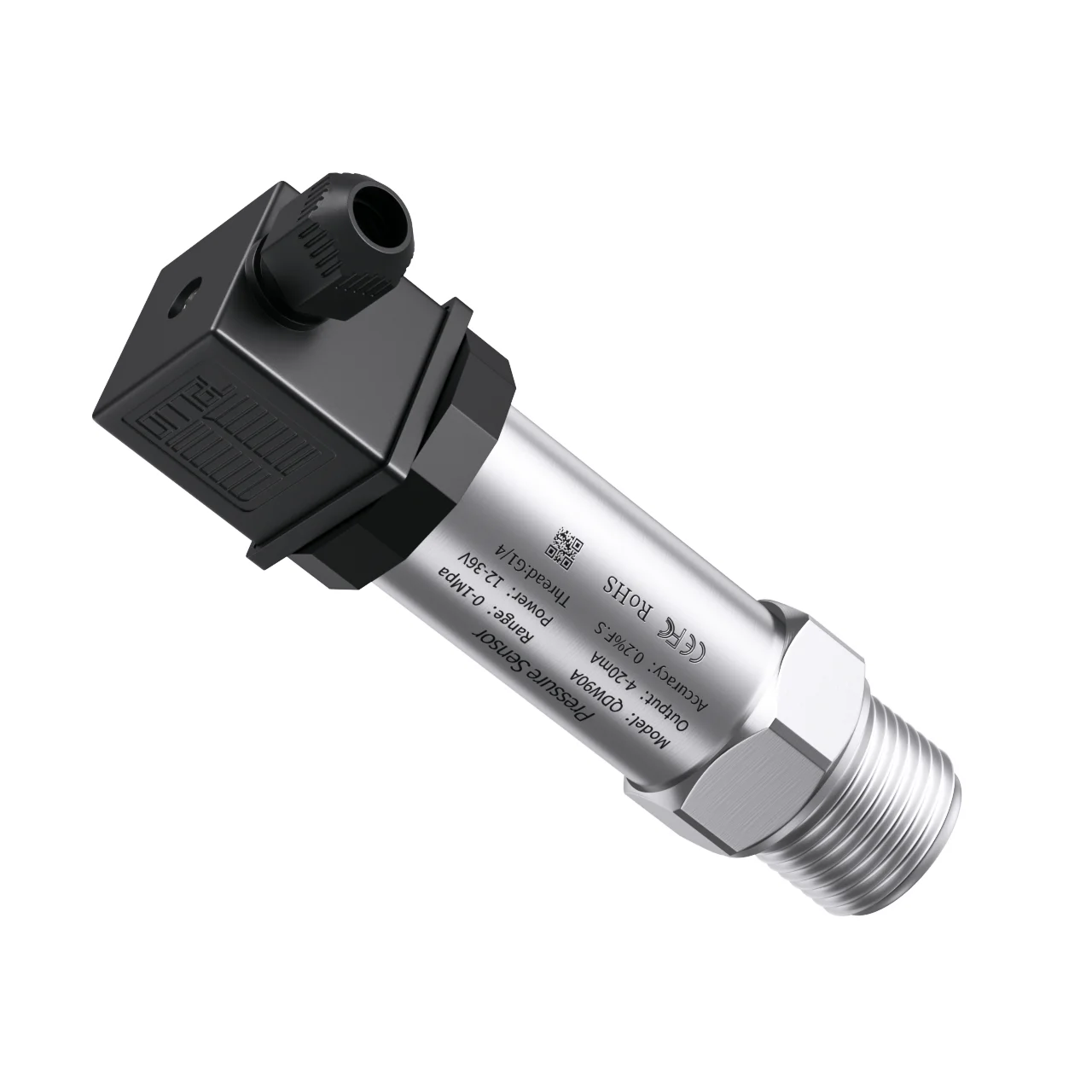 4-20mA 0-10V Hersman Pressure Transducer Sensor G1/4 G1/2 1.6Mpa 2.5Mpa 10Mpa Pressure Transmitter 5bar 10bar 50bar 600bar