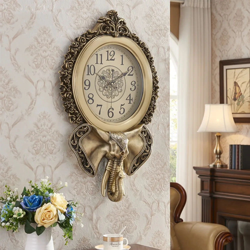 European Special-Shaped Wall Clock, Modern Simple Living Room, Household Fashion, Auspicious Atmosphere, Creative, Quiet