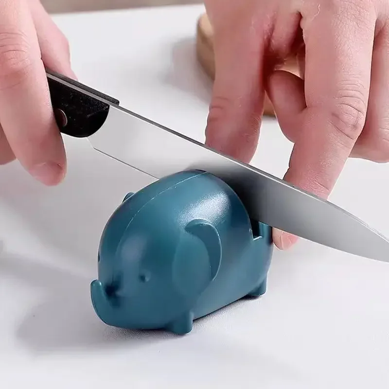 Mini Elephant Kitchen Knife Sharpener - Convenient, Fast, an