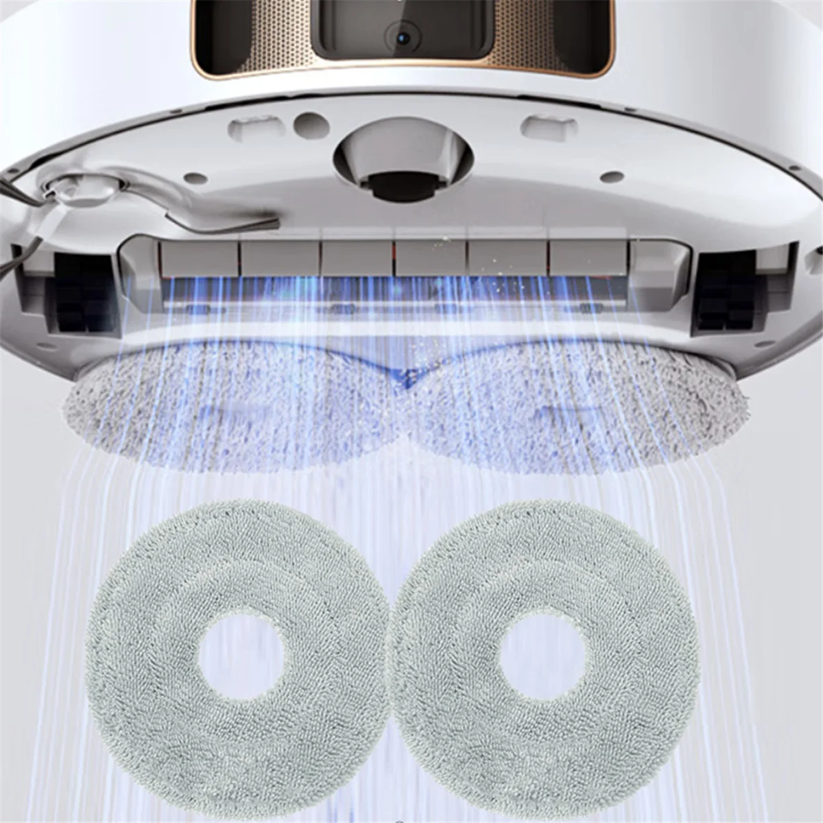 A01m 20 pçs pano mop lavável para dreame l10s pro ultra calor/x30 ultra/x30 pro/s10 pro ultra aspirador de pó substituir mop almofada