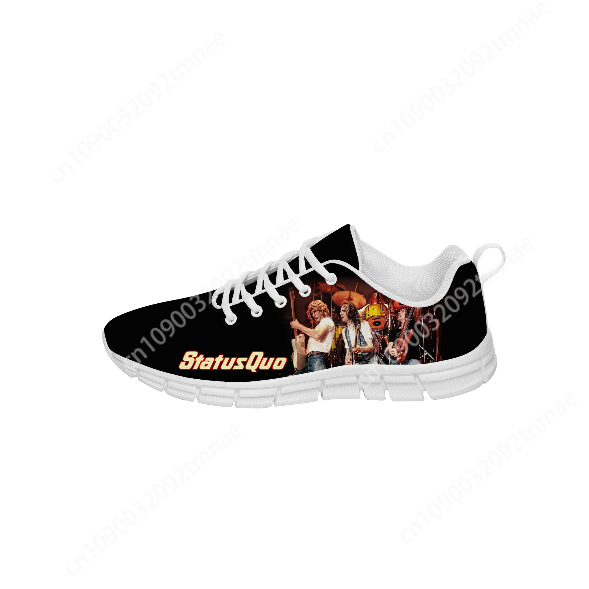 

Status Quo Rock band Low Top Sneakers Mens Womens Teenager Casual Shoes Canvas Running Cloth Shoes Custom Lightweight shoe