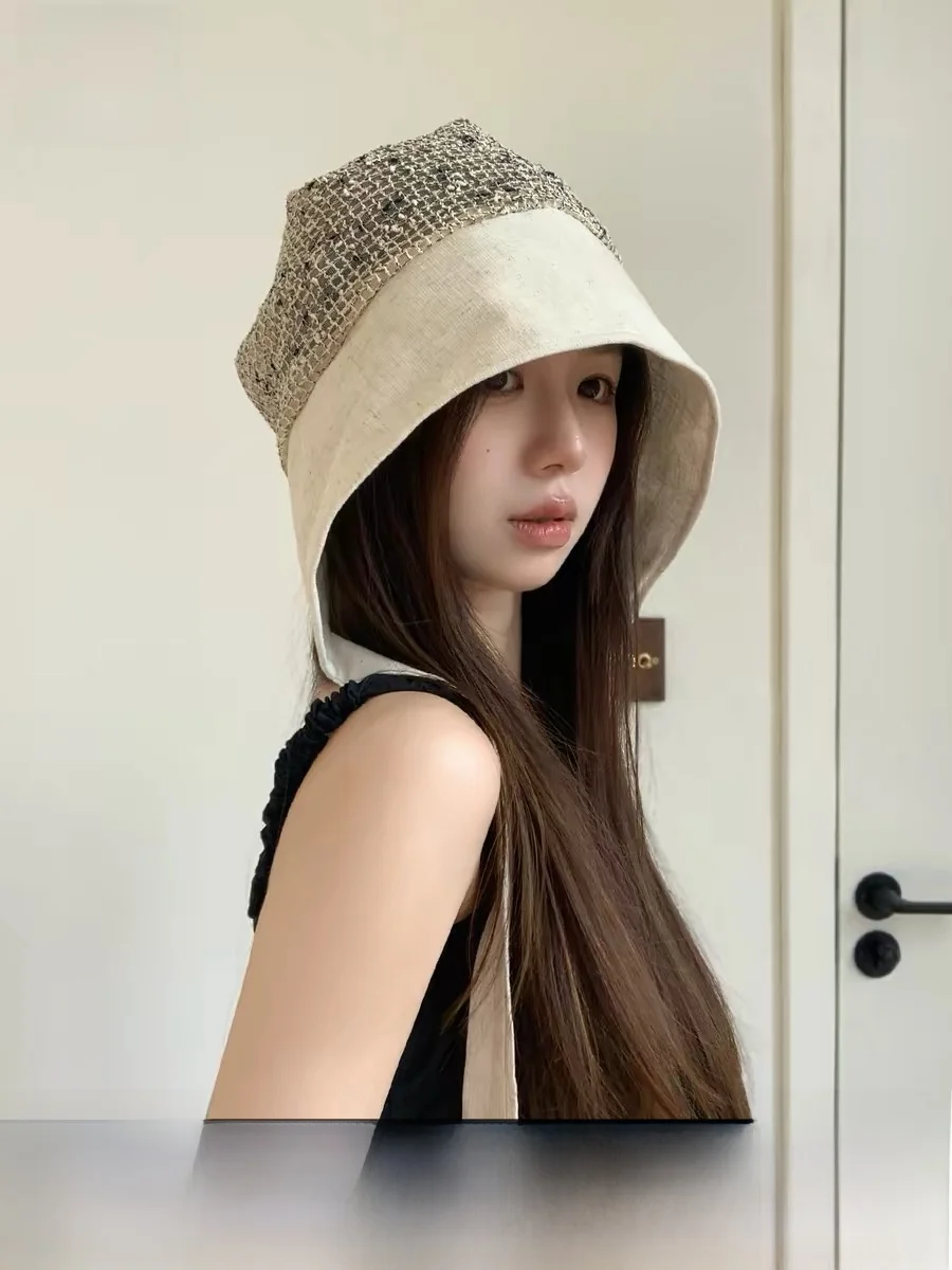 rouiiefao-sombrero-de-pescador-de-lino-con-diseno-calado-y-empalmes-para-mujer-transpirable-para-verano-y-exteriores-con-proteccion-solar