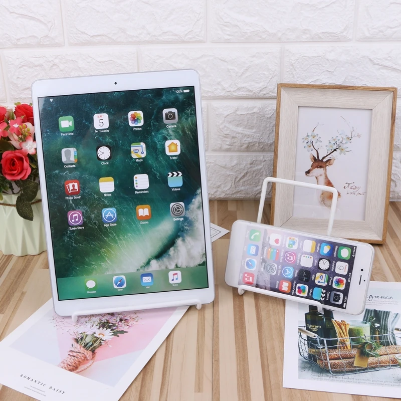 Universal Holder 360° Adjustable Foldable Metal Wire Stand Mount For iPad Tablet Dropship