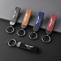 Fashion Leather Metal Keychain Car Styling Luxury Key Ring For Genesis Essentia GV80 Neolun G70 G90 GV90 GV60 X G80 GV70 Keyring