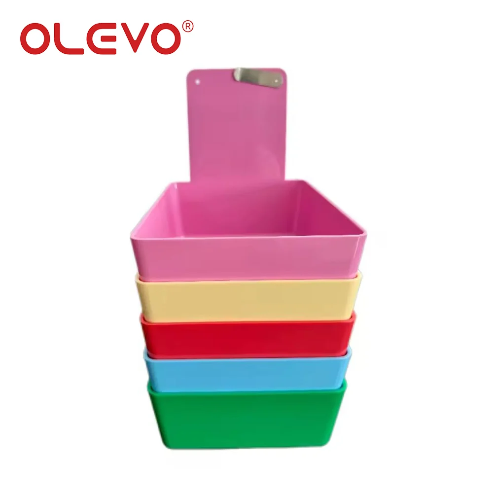 Olevo Dental Working Lab Pfanne Kunststoff zähne Modell Aufbewahrung sbox mit Edelstahl Clip Prothese Umsatz Tablett Fall bunt