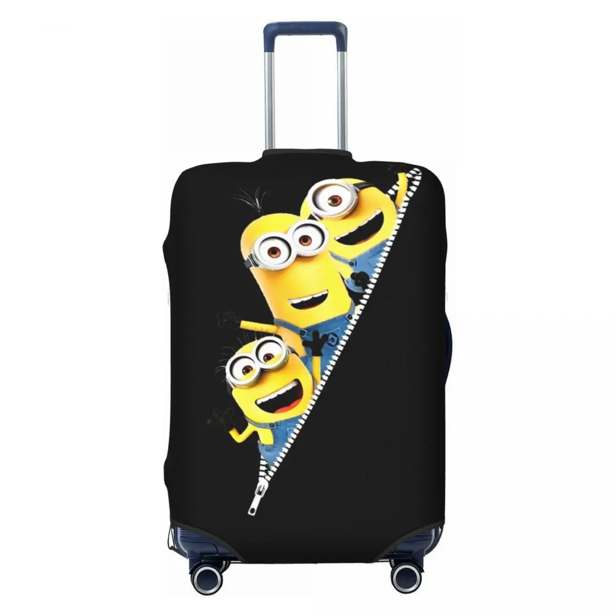 

Custom Yellow Man Suitcase Cover Elastic Luggage Protective Covers for 18-32 inch