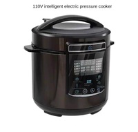 110V/220V Kitchen Smart Appliance with High-Pressure Dual Pots, Non-Stick Interior and Steaming Function, Electric Rice Cooker