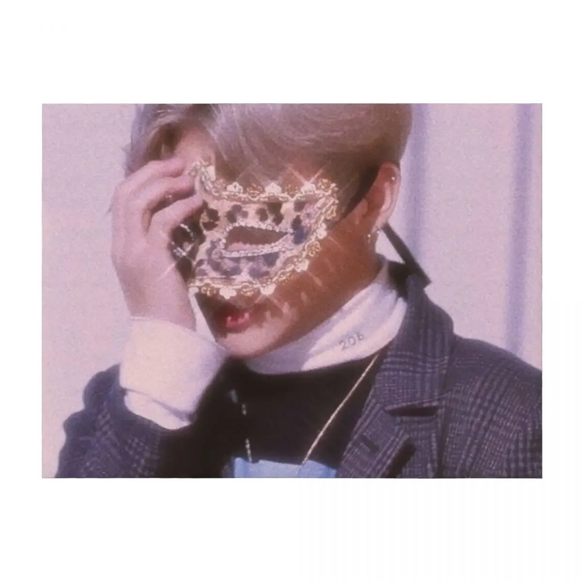 

ATEEZ WOOYOUNG 90s AESTHETIC Throw Blanket Sofa Quilt Warm Camping Sofa Blankets