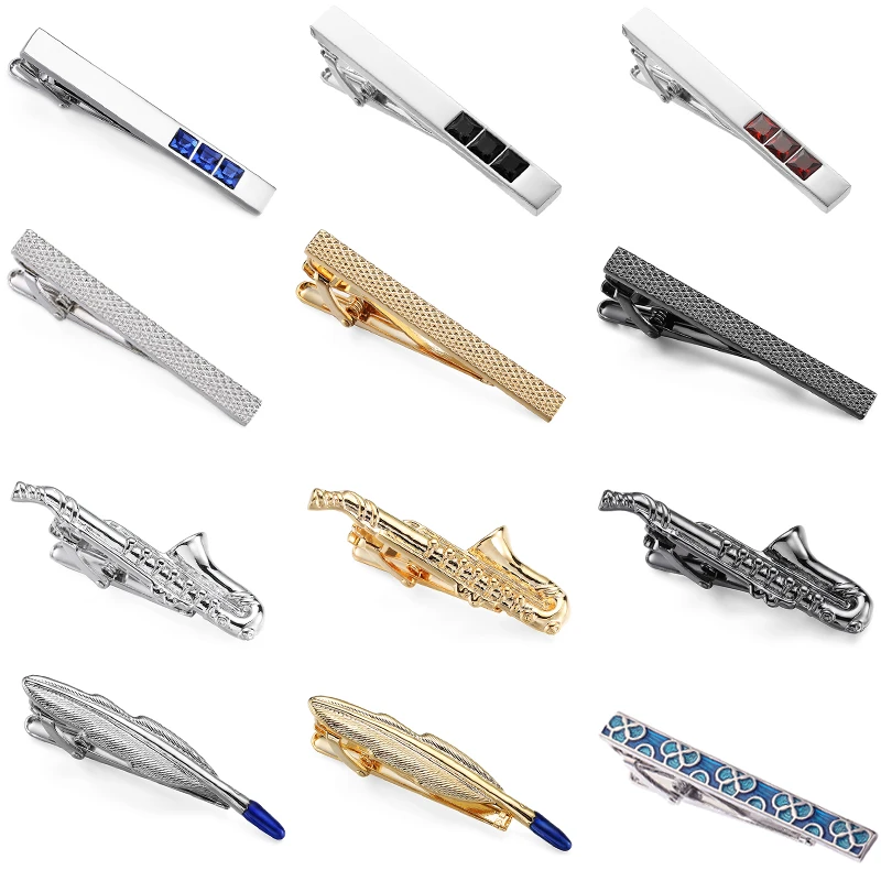 

Высококачественный музыкальный зажим для галстука в виде саксофона и пулемета AK, модный мужской аксессуар для галстука, дизайнерский зажим для галстука с резным изображением якоря корабля