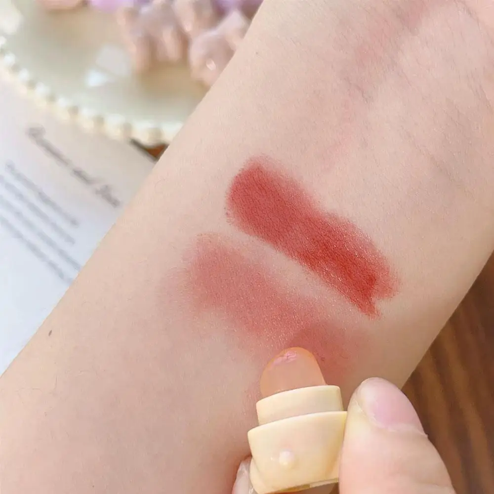 Mini cepillo de labios de silicona bonito y bonito, pinceles correctores en ángulo con forma de oso de caramelo y estrella de dibujos animados, bálsamo labial para mujer, pinceles de maquillaje corrector