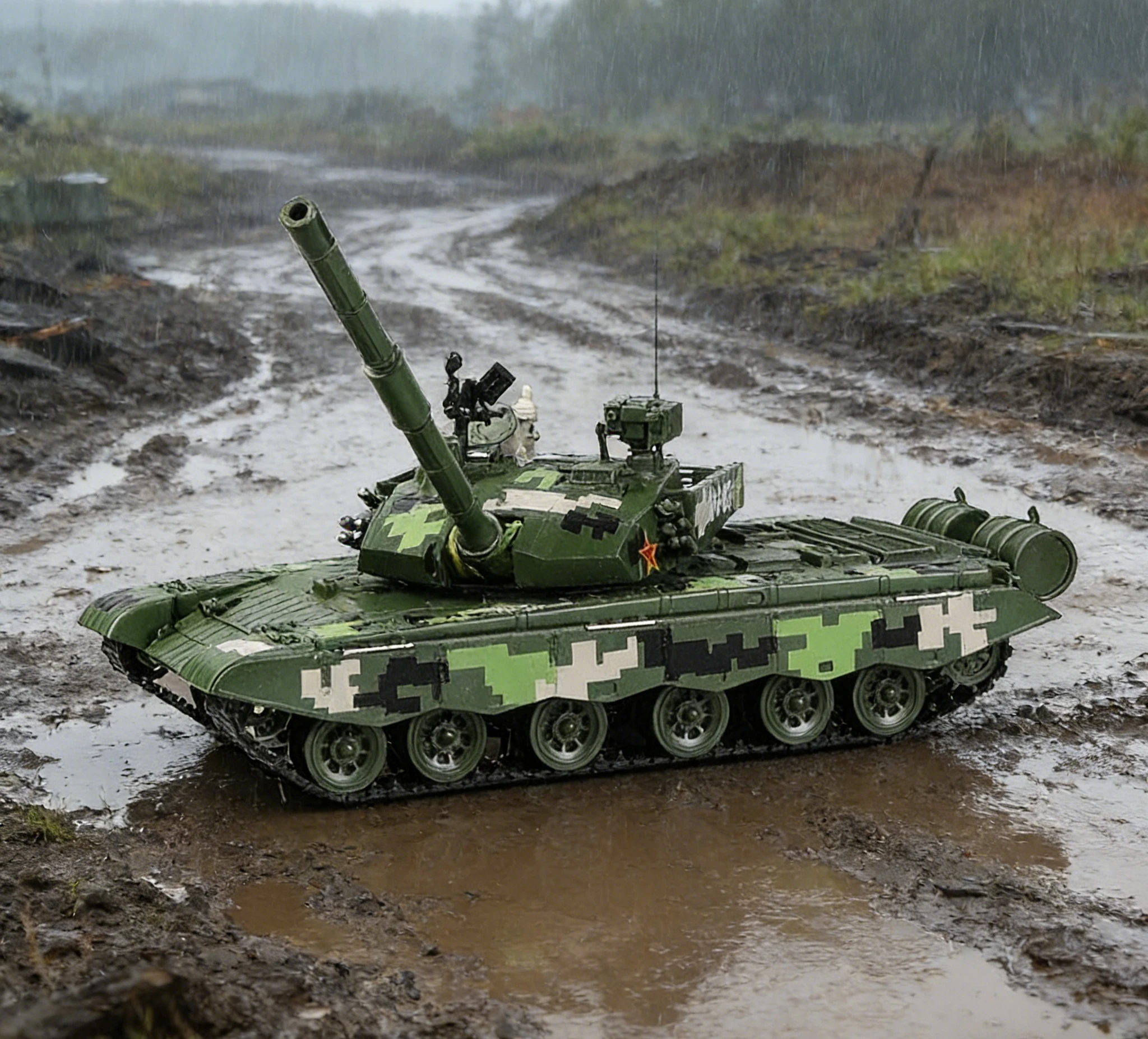 1-35-scale-type-99-main-battle-tank-diecast-armored-vehicle-model-collectible-toy-decoration