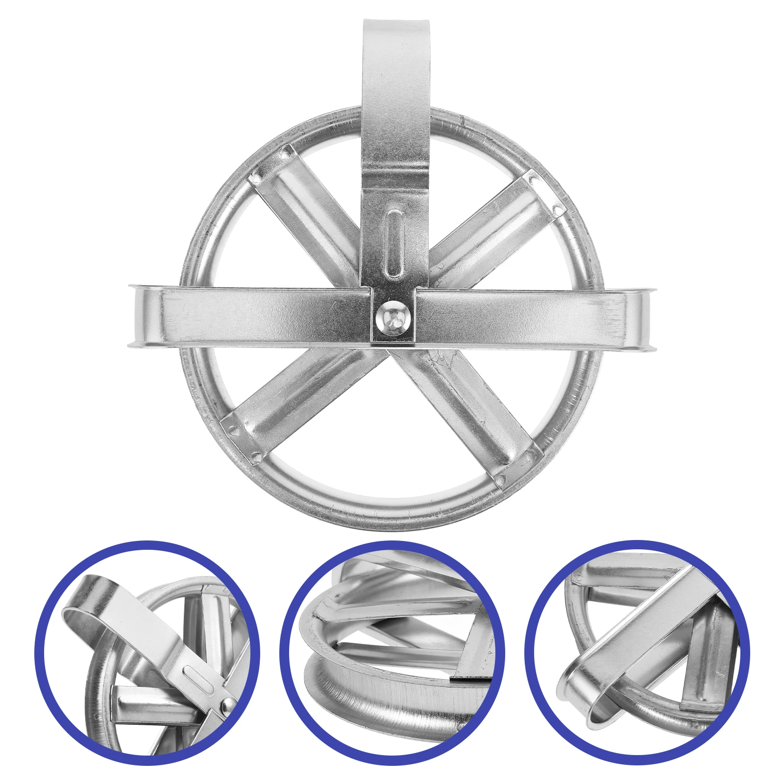 

Clothesline Pulley 5 Inch Rustproof Deep Groove Outdoor Drying Line Pulleys Washing System Wall Mount Rope Kit
