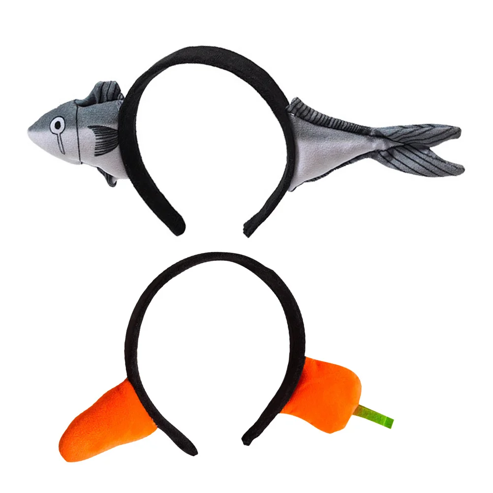 2 قطعة عصابات رأس فائقة غير قابلة للخدش أطواق شعر للمهرجانات لافتة للنظر ومستلزمات الحفلات الجميلة للأسماك #2