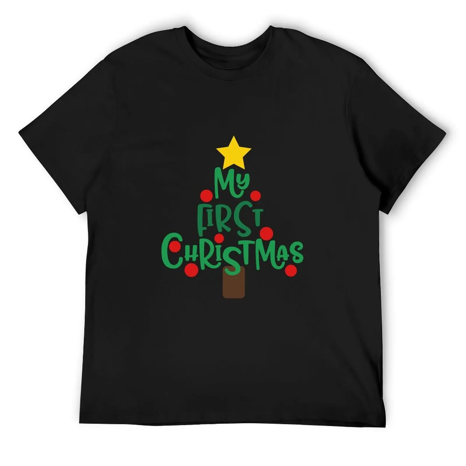 

Baby's First Christmas T-Shirt oversized t shirt Funny t-shirt Personalized t-shirt men