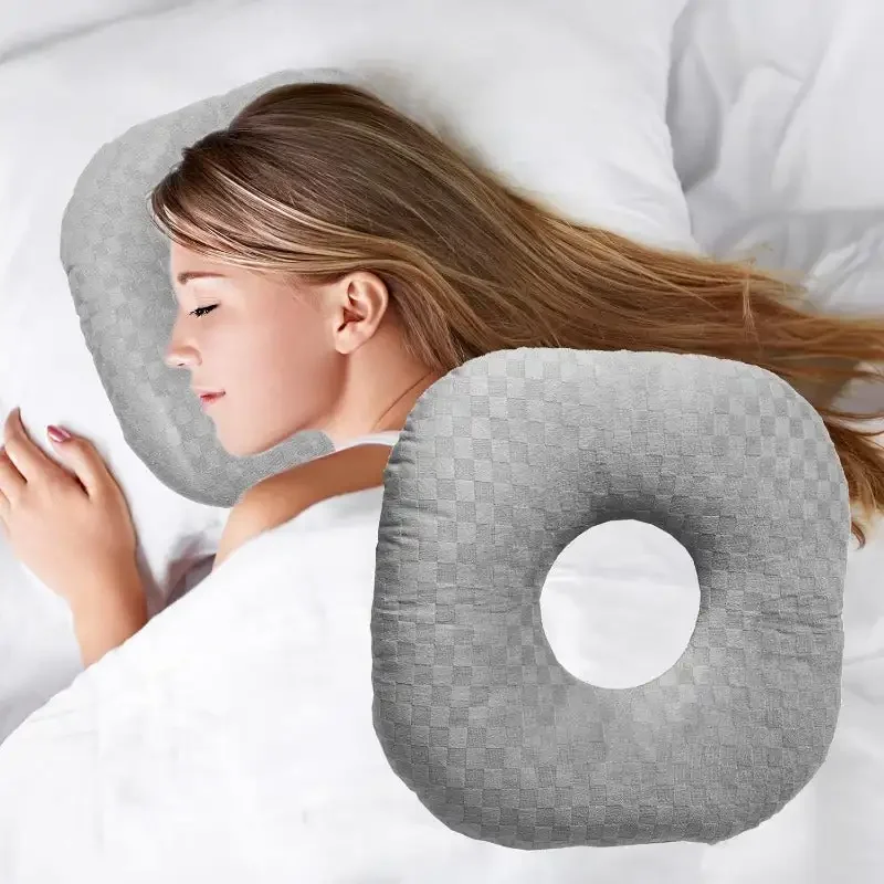 

Ear Piercing Pillow for Side Sleepers with an Hole for CNH and Ear Pain Ear Inflammation Pressure Sores