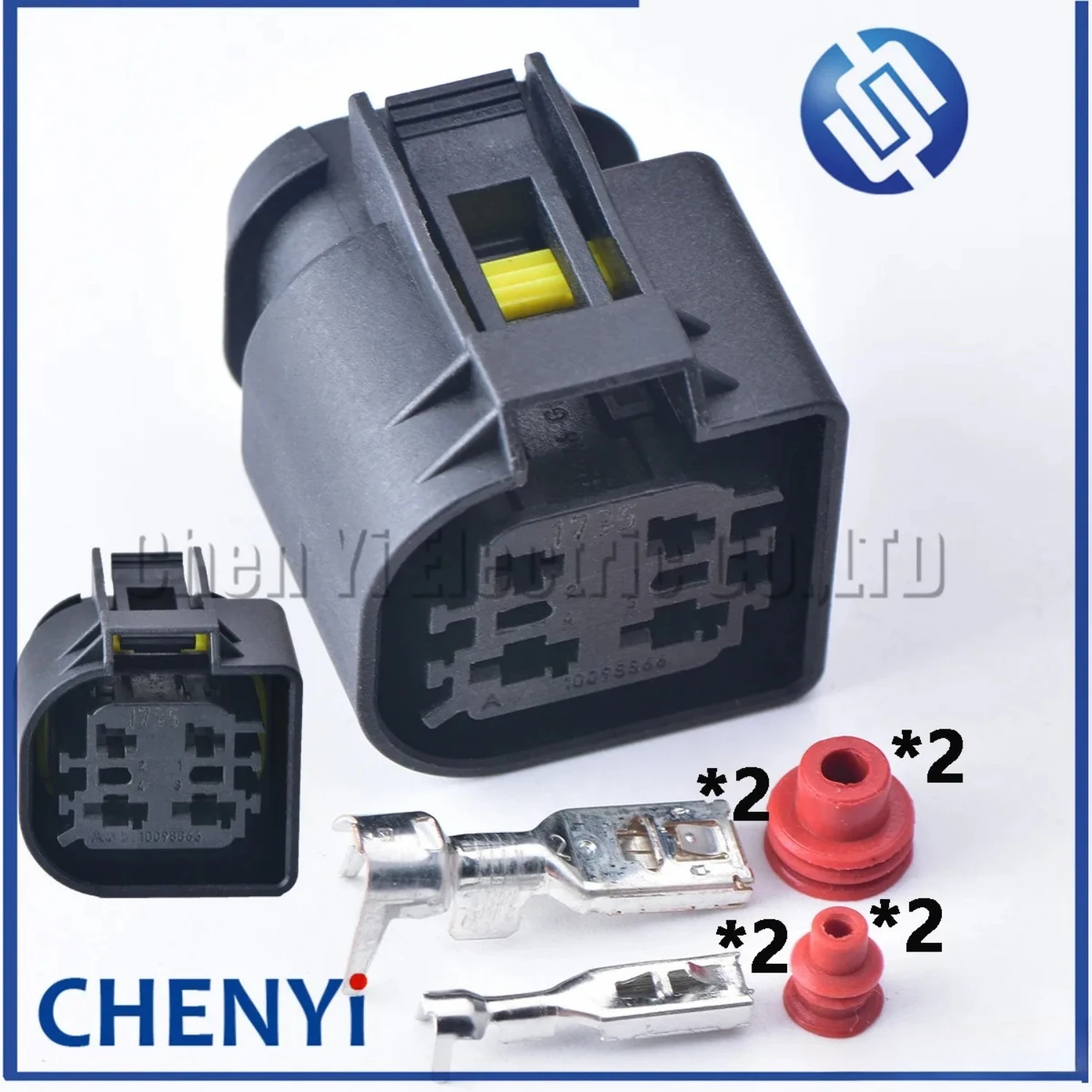 4 Pin female Automotive waterproof connector wiring harness plug electronic water pump plug 10098866 10098862
