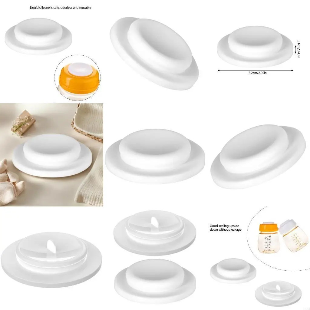 

Easy to Clean Breastmilk Storage Bottle Seal Disks Baby Milk Bottle Sealing Disk L8RB
