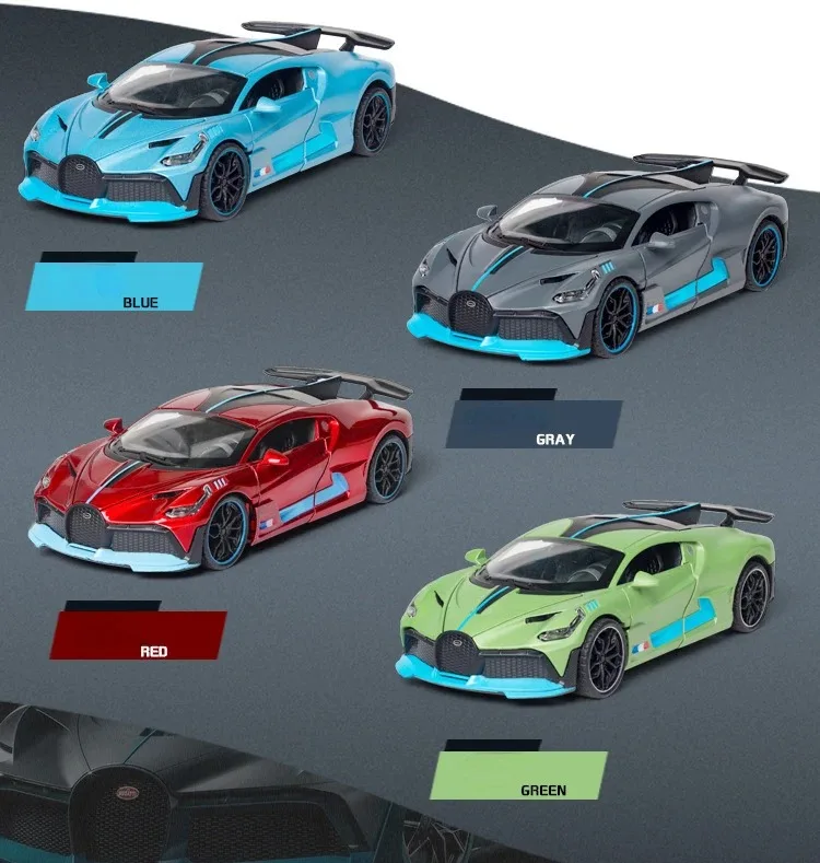 1:32 بوجاتي ديفو لعبة سيارة لعبة معدنية سبيكة ولعبة سيارة نموذج مصغر نموذج لعب للأطفال هدية الكريسماس