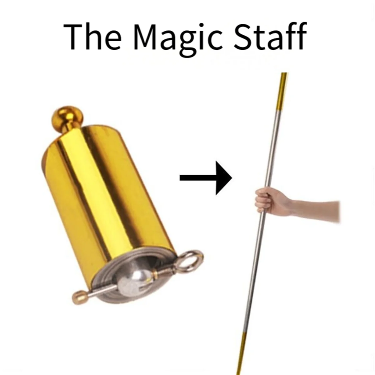 Portable Retractable Magic Wand, Professional Performance Cane, Magic Props, Retractable Stick, Stress Relief Toy