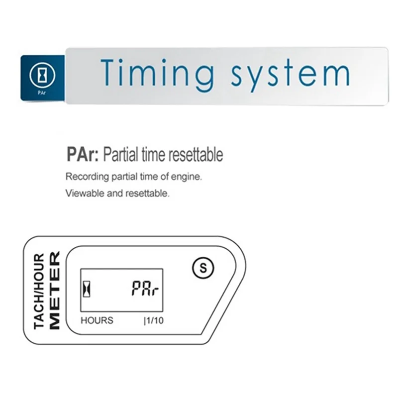 متفوقة دراجة نارية سرعة ساعة متر حثي LCD الرقمية التراكمية ساعة متر للدراجات النارية ATV جزازة شاحنة قارب