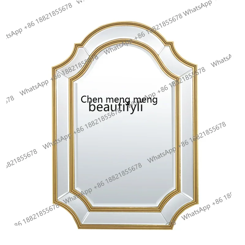 

cc182European neoclassical entrance decorative mirror bathroom toilet dressing makeup full-length mirror R