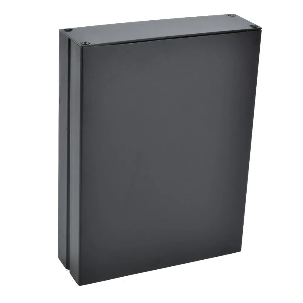 

33*114*150 мм электронная коробка для проектов, черный алюминиевый корпус с рассеиванием тепла, алюминиевый экранированный дизайн, алюминиевая коробка