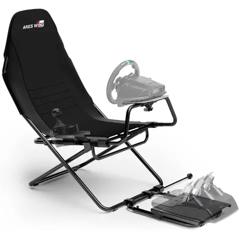 Best Selling Foldable Racing Simulator Cockpit with Seat Space Saving Sim Rig for PS5 PC