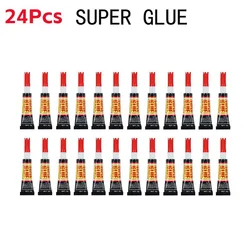 3/6/12pcs Liquid Super Glue Wood Rubber Metal Glass Cyanoacrylate Adhesive Stationery Store 502 Instant Strong Bond Leather