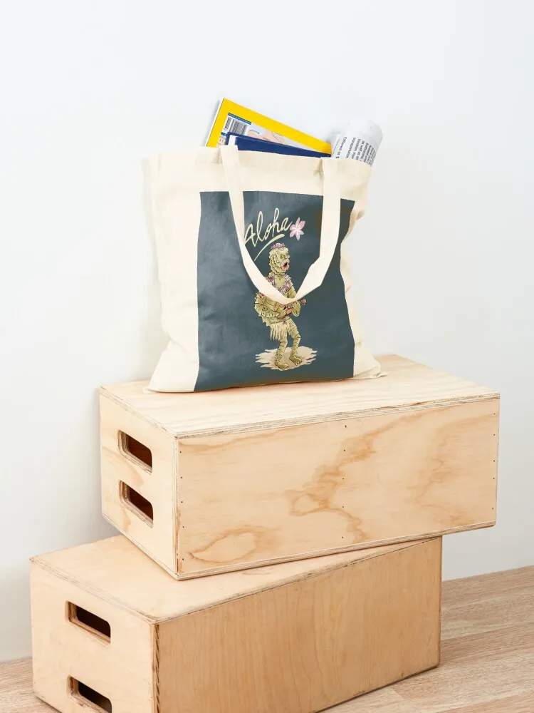 Aloha from black lagoon Tote Bag Canvas bag canvas tote bags eco pack canvas tote bag