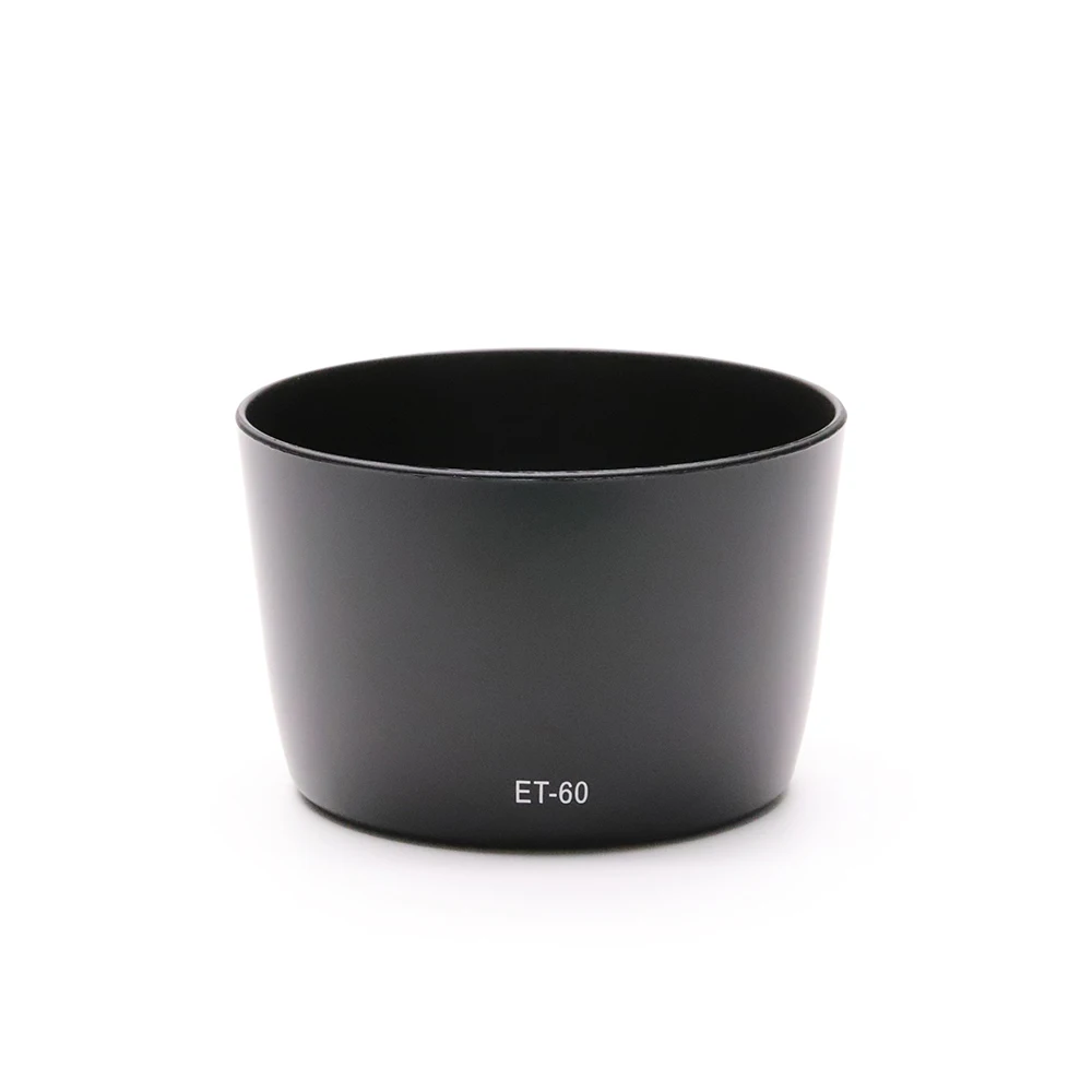 LinGo ET-60 Lens Hood Reversible Camera Accessories For Canon EF-S 55-250mm f/4-5.6 IS II & EF 75-300mm f/4-5.6 III USM Lens
