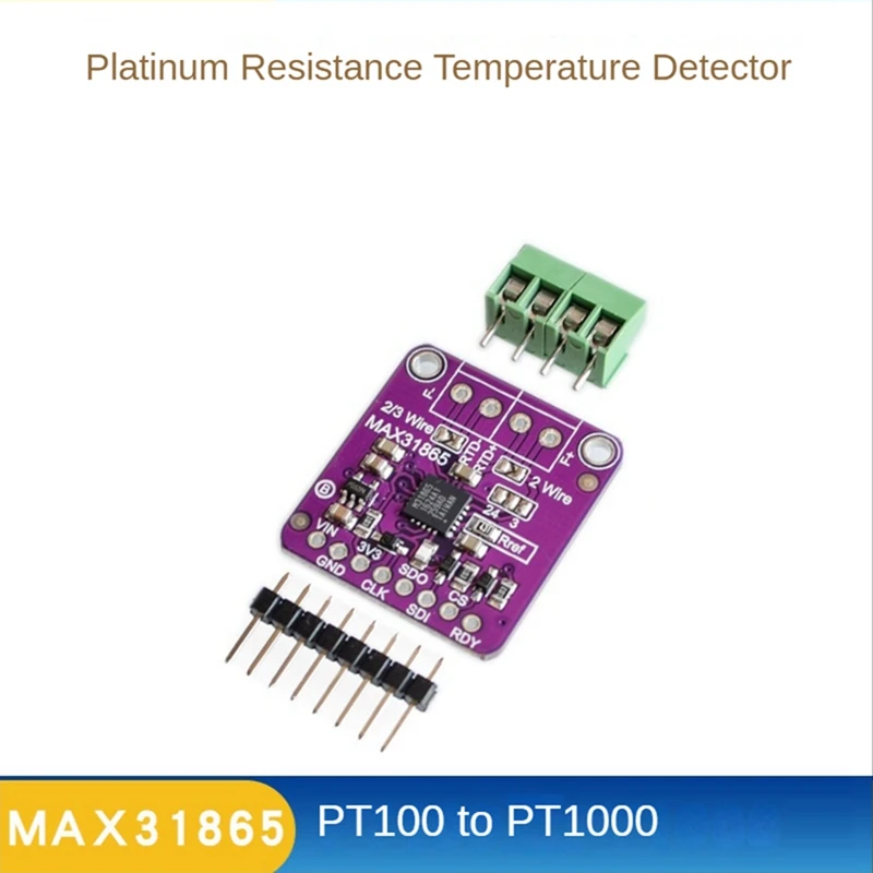 MAX31865 PT100/PT1000 Rtd-Digitaal Converter Board Temperatuur Sensor Module Temperatuur Versterker Module