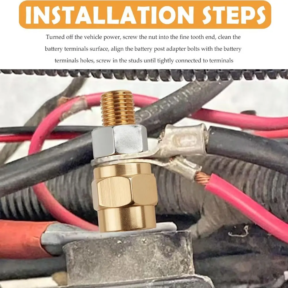 Brass Battery Terminal Bolt 3/8