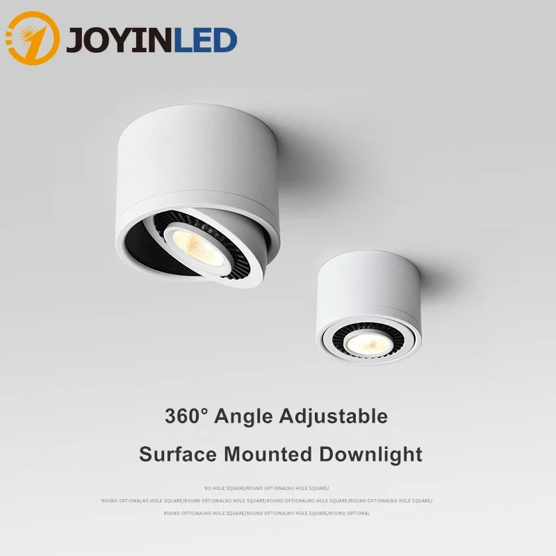 LED Recessed Downlight Frame GU10 MR16 Housing LED Spotlight Adjustable Angle COB Super Bright Downlight 5W 7W 9W 15W Surface