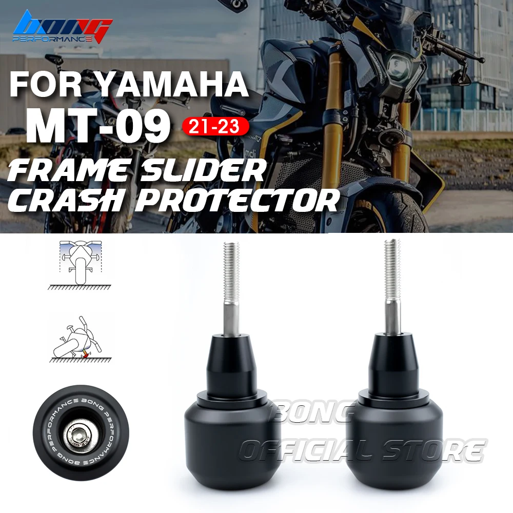 

MT09 Frame Slider Crash Protector For YAMAHA MT-09/SP TRACER 900 9/GT 2021 2022 2023 9GT Motorcycle Falling Protection Crash Pad